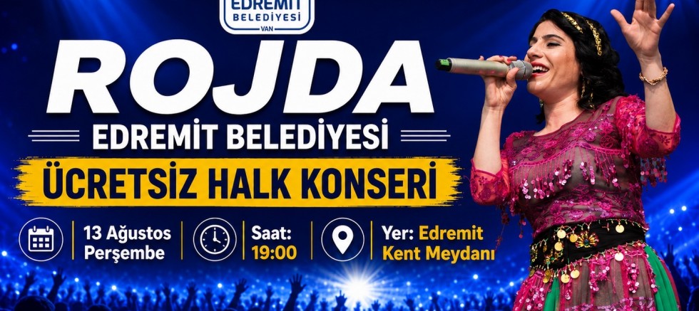Edremit Belediyesi’nden Ücretsiz Rojda Konseri ! Zaman ve Mekan belli oldu