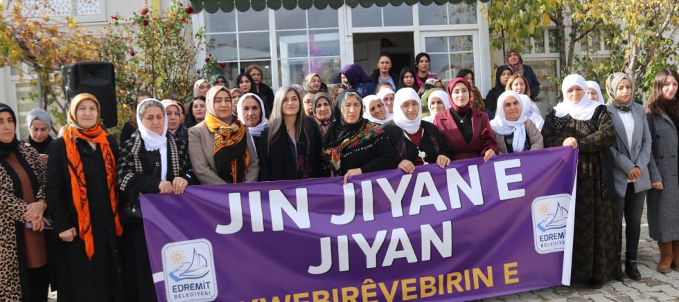 Edremit’te Şamiram Kadın Yaşam Merkezi  büyük bir coşkuyla yeniden açıldı 