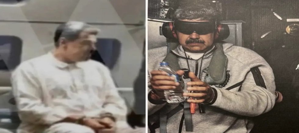 ABD savaş gemisindeki Maduro'dan ilk fotoğraflar