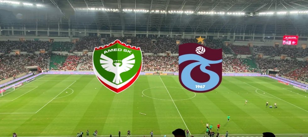 Amedspor - Trabzonspor karşılaşması bitti kazanan Amed oldu