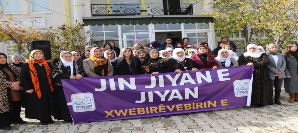 Edremit’te Şamiram Kadın Yaşam Merkezi  büyük bir coşkuyla yeniden açıldı 