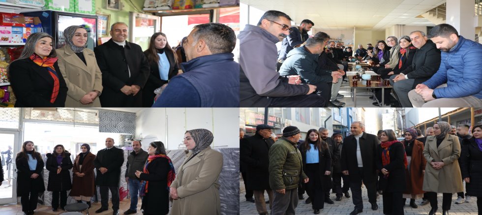 Eşbaşkan Şedal ve Özalp Belediye Eşbaşkanlarından esnaf ziyareti 