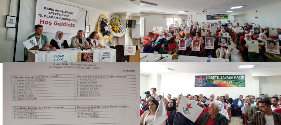 İHD Van Şubesi 13. Olağan Kongresi'nde yeni yönetim seçildi 