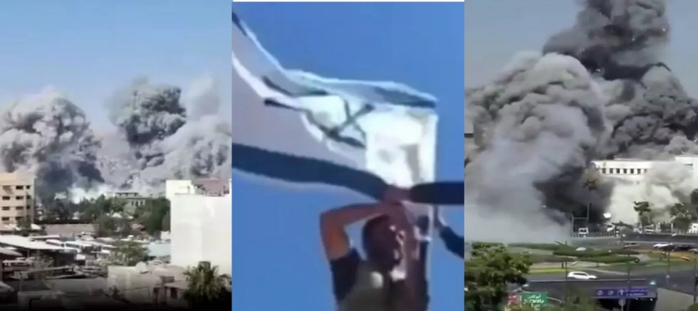 İsrail Suriye'yi bombalıyor ! Süveyde'de İsrail bayrağı göndere çekildi 