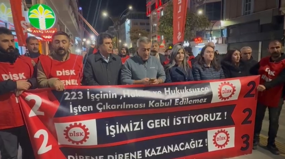 Kayyum mağduru işçiler 100. Günde 7 saatlik bekleyişin ardından yürüdü