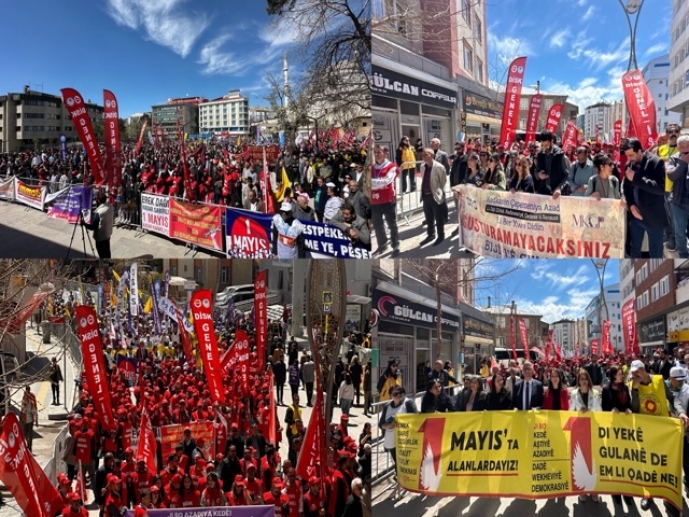 Van’da 1 Mayıs İşçi Bayramı büyük bir çoşku ve katılımla kutlandı