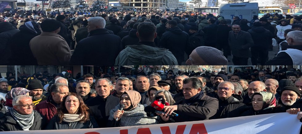 Van’da bu gün de Rojava’ya dönük saldırılar protesto edildi