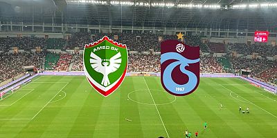 Amedspor - Trabzonspor karşılaşması bitti kazanan Amed oldu