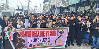 Çaldıran’da binler Rojava için yürüdü !