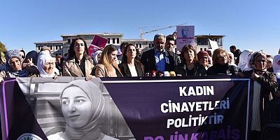 DEM Parti Eşgenelbaşkanı ve Eşsözcüsü Rojin Kabaiş eylemlerine destek için YYÜ’de