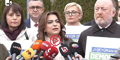 DEM Parti kayyum gündemiyle İçişleri Bakanlığı'nın önünde 