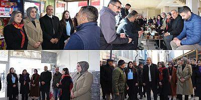 Eşbaşkan Şedal ve Özalp Belediye Eşbaşkanlarından esnaf ziyareti 