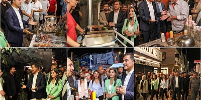 Eşbaşkanlar seyyar satıcı ve semaverci mesaisinde !
