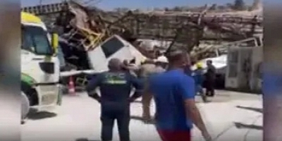 Gabar Dağı'nda sondaj kulesi devrildi: İşçiler enkaz altında