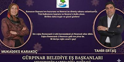 Gürpınar Belediye Eşbaşkanları'ndan Ramazan Bayramı Mesajı