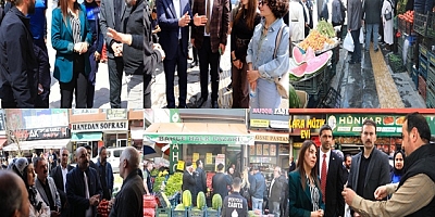 İpekyolu Belediyesi esnaf odaları başkanlarıyla kaldırım işgaline karşı sahada