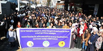 Kadınlardan kayyuma karşı açıklama ve yürüyüş !
