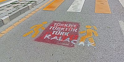 Kürtçe uyarı yazılarına saldırı:: Türkiye Türktür Türk kalacak 