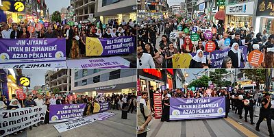 Li Wanê ji bo Kurdî meş û daxuyanî hat dayîn 