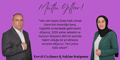 Özalp Belediye Eşbaşkanları'ndan Yeni Yıl Mesajı: Tüm insanlığa barış özgürlük getirsin