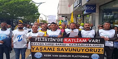  'Refah saldırısı' Van'da protesto edildi !