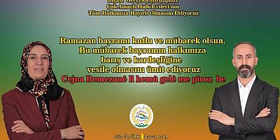 Saray Belediye Eşbaşkanları'ndan Ramazan Bayramı Mesajı