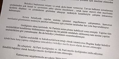 Tatvan’da AKP'li meclis üyeleri istifa etti