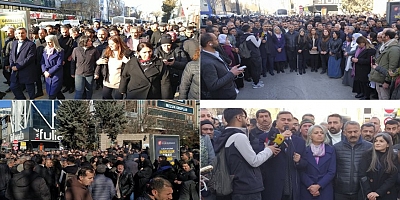 Van'da açıklama sonrası yürüyüş/Video-Haber 