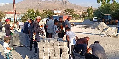 Van'da belediye halk hep birlikte yollarını yapıyor/Video-Haber