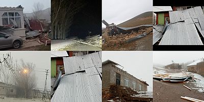 Van'da fırtına yıkıp geçti ! Etkisi bu akşam da devam edecek 