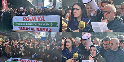 Van’da Halepte’ki askeri saldırılar protesto edildi / Video-Haber