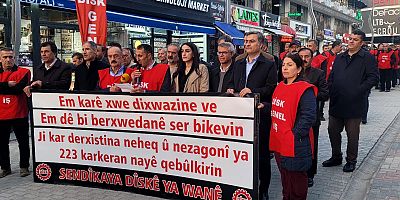 Van’da kayyum mağduru işcilerin eylemi sürüyor !