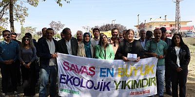 Van'da kayyumun yönetiminin ağaç kıyımına tepki ! İzin vermeyeceğiz