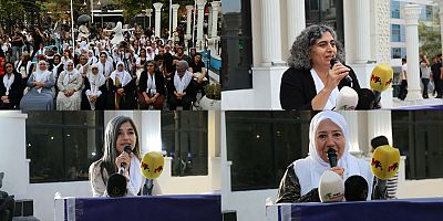 Van'da kurulan serbest kürsüde kadınlar barışı konuştu !