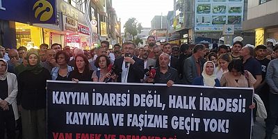 Van'daki Hakkari kayyum protestoları 4. gününde/Video-Haber