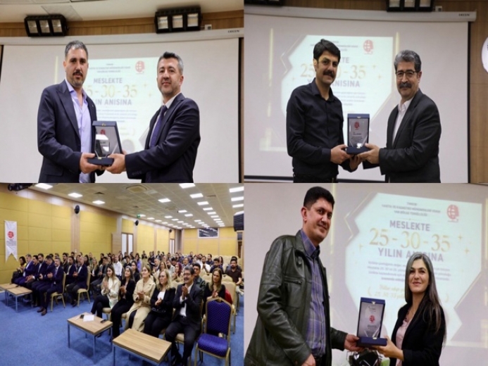 Van’da Eşbaşkanlar harita mühendislerine 25’inci yıl plaketi verdi